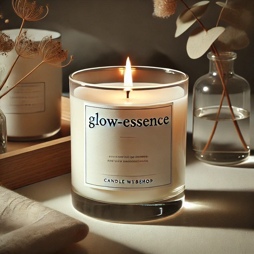 glow-essence candle white